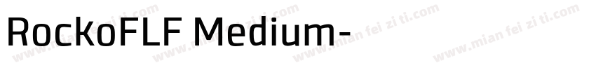 RockoFLF Medium字体转换